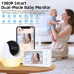 Wi-Fi ვიდეო ძიძა ABM206 1080P 4.3" მონიტორით